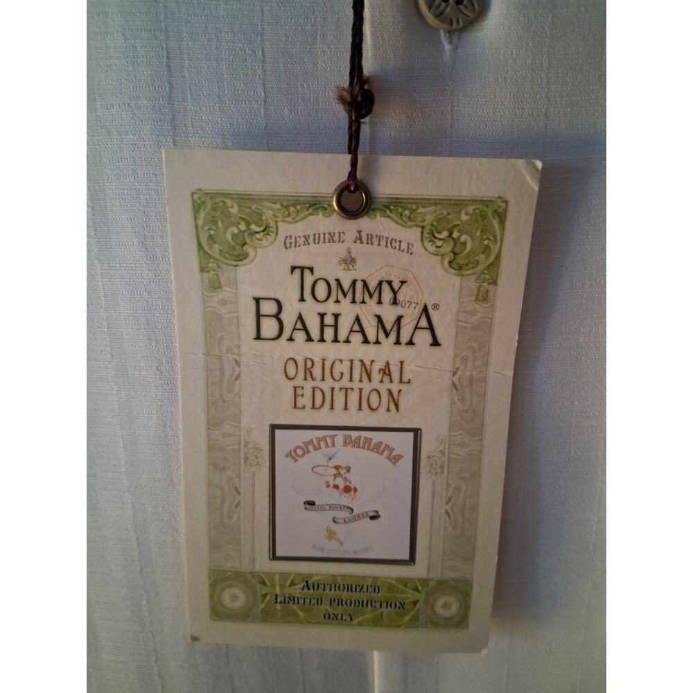 TOMMY BAHAMA MENS SILK SHIRT NWT SIZE XL HOTEL BOMBAY LOUNGE "NOW SERVING WISHES - Picture 3 of 6